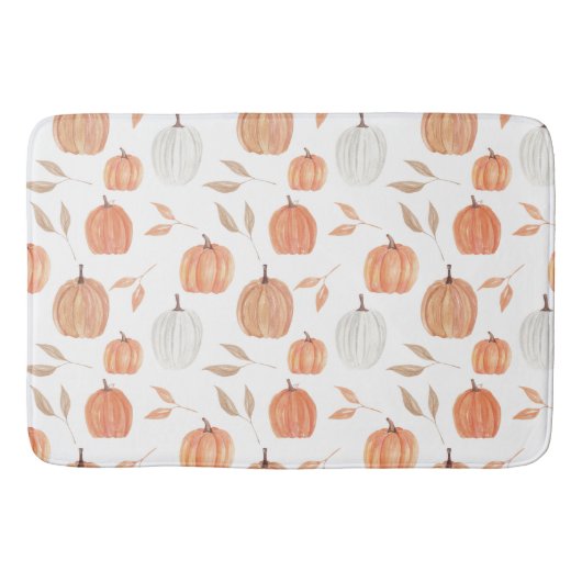 秋カボチャ葉& バスマット (正面)