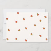 秋カボチャ誕生日サンキューカード 案内状 (裏面)