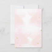 秋カボチャ語スクランブル赤ちゃんシャワーゲームカード 招待状 (裏面)