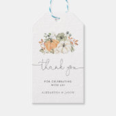 秋カボチャ赤ちゃんシャワーありがとう ギフトタグ