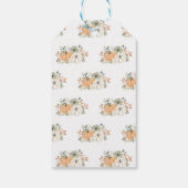 秋カボチャ赤ちゃんシャワーありがとう ギフトタグ (裏面)