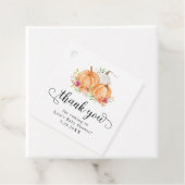 秋カボチャ赤ちゃんシャワーありがとう フェイバータグ (インサイチュ)