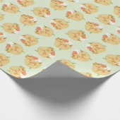 秋カボチャ赤ちゃんシャワーありがとう ラッピングペーパー (角)