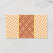 秋カボチャ赤ちゃんシャワーおむつラッフルチケット エンクロージャーカード (裏面)