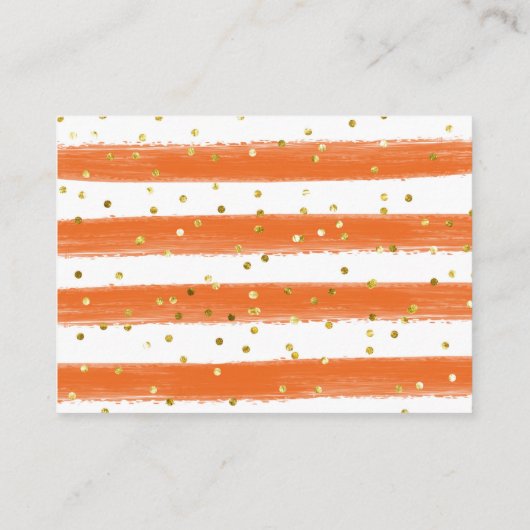 秋カボチャ赤ちゃんシャワーおむつラッフル エンクロージャーカード (裏面)