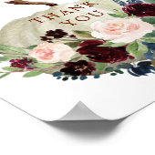 秋カボチャ赤ちゃんシャワーギフト&カードサイン ポスター (角)