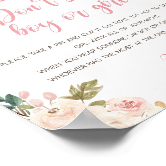 秋カボチャ赤ちゃんシャワーゲームポスター ポスター (角)