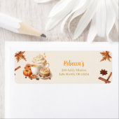 秋カボチャ赤ちゃんシャワー住所 シール (インサイチュ)