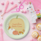 秋カボチャ赤ちゃんシャワー紙プレート ペーパープレート (パーティー)