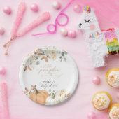 秋カボチャ赤ちゃんシャワー紙プレート ペーパープレート (パーティー)