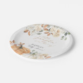 秋カボチャ赤ちゃんシャワー紙プレート ペーパープレート (アングル)