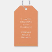 秋カボチャ赤ちゃんシャワー ギフトタグ (裏面)