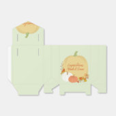 秋カボチャ赤ちゃんシャワー フェイバーボックス (折り畳みなし)