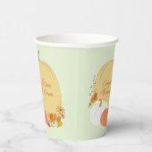 秋カボチャ赤ちゃんシャワー 紙コップ (右)