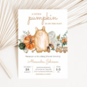 秋カボチャ赤ちゃん服ベビーシャワー 招待状