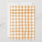 秋カボチャ赤ちゃん衣赤ちゃんシャワー秋 招待状 (裏面)