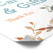 秋カボチャ農場動物トラクターウォーター色ポスター ポスター (角)