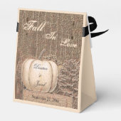 秋カボチャ金ゴールドホワイトカントリー素朴ズ結婚 フェイバーボックス (裏面サイド)