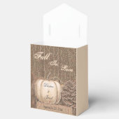 秋カボチャ金ゴールドホワイトカントリー素朴ズ結婚 フェイバーボックス (オープン)