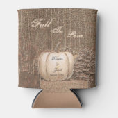 秋カボチャ金ゴールドホワイトカントリー素朴ズ結婚 缶クーラー (正面)