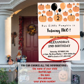 秋カボチャ2ハロウィーン2回目の誕生日を変える 招待状