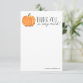 秋カボチャ |お知らせ サンキューカード (スタンド正面)