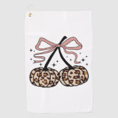 秋カボチャ、かぼちゃのさくらんぼ、ヒョウかぼちゃのP ゴルフタオル (正面)