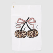 秋カボチャ、かぼちゃのさくらんぼ、ヒョウかぼちゃのP ゴルフタオル (正面)