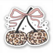 秋カボチャ、かぼちゃのさくらんぼ、ヒョウかぼちゃのP シール (正面)