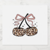 秋カボチャ、かぼちゃのさくらんぼ、ヒョウかぼちゃのP スパークリングワインラベル (シングルラベル)