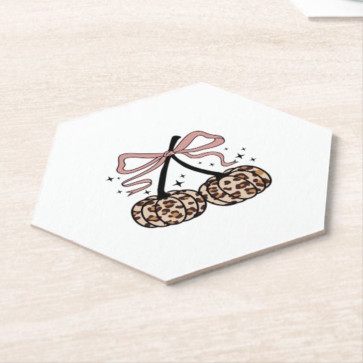 秋カボチャ、かぼちゃのさくらんぼ、ヒョウかぼちゃのP ペーパーコースター (アングル)