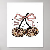 秋カボチャ、かぼちゃのさくらんぼ、ヒョウかぼちゃのP ポスター (正面)