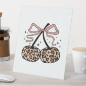 秋カボチャ、かぼちゃのさくらんぼ、ヒョウかぼちゃのP 台座サイン (インサイチュ)