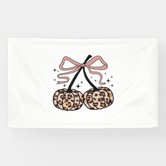 秋カボチャ、かぼちゃのさくらんぼ、ヒョウかぼちゃのP 横断幕 (横)