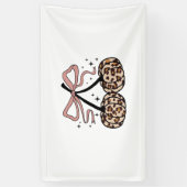 秋カボチャ、かぼちゃのさくらんぼ、ヒョウかぼちゃのP 横断幕 (縦)