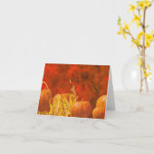 秋カボチャ カード (黄色い花)