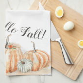 秋カボチャ キッチンタオル (四つ折り)