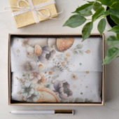 秋カボチャ、キノコと花の秋切り離し 薄葉紙 (ギフト)