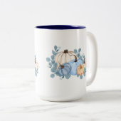 秋カボチャ・コーヒーマグ、ファームハウス秋・カボチャ ツートーンマグカップ (正面右)