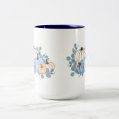 秋カボチャ・コーヒーマグ、ファームハウス秋・カボチャ ツートーンマグカップ (中央)