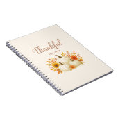 秋カボチャ&サンフラワーズ | 感謝祭エレガント ノートブック (右側)