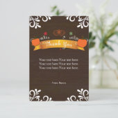 秋カボチャ&ダークウッドサンキューカード サンキューカード (スタンド正面)