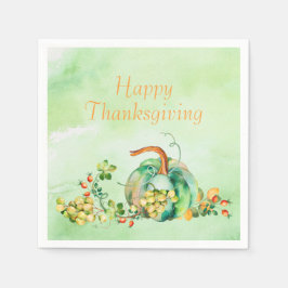 秋カボチャ&ベリーペーパーナプキン スタンダードカクテルナプキン