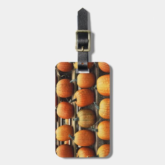 秋カボチャ ラゲッジタグ (正面縦)