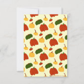 秋カボチャ：感謝カスタマイズ祭招待状 招待状 (裏面)