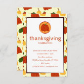 秋カボチャ：感謝カスタマイズ祭招待状 招待状 (正面/裏面)