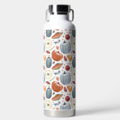 秋カボチャ&紅葉パターン ウォーターボトル (正面)