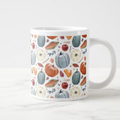 秋カボチャ&紅葉パターン ジャンボコーヒーマグカップ (右)