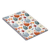 秋カボチャ&紅葉パターン ノートブック (右側)