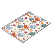 秋カボチャ&紅葉パターン ノートブック (左側)